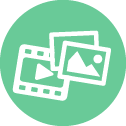 Ícono de fotos y vídeo