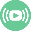 Ícono de transmisión de video en vivo